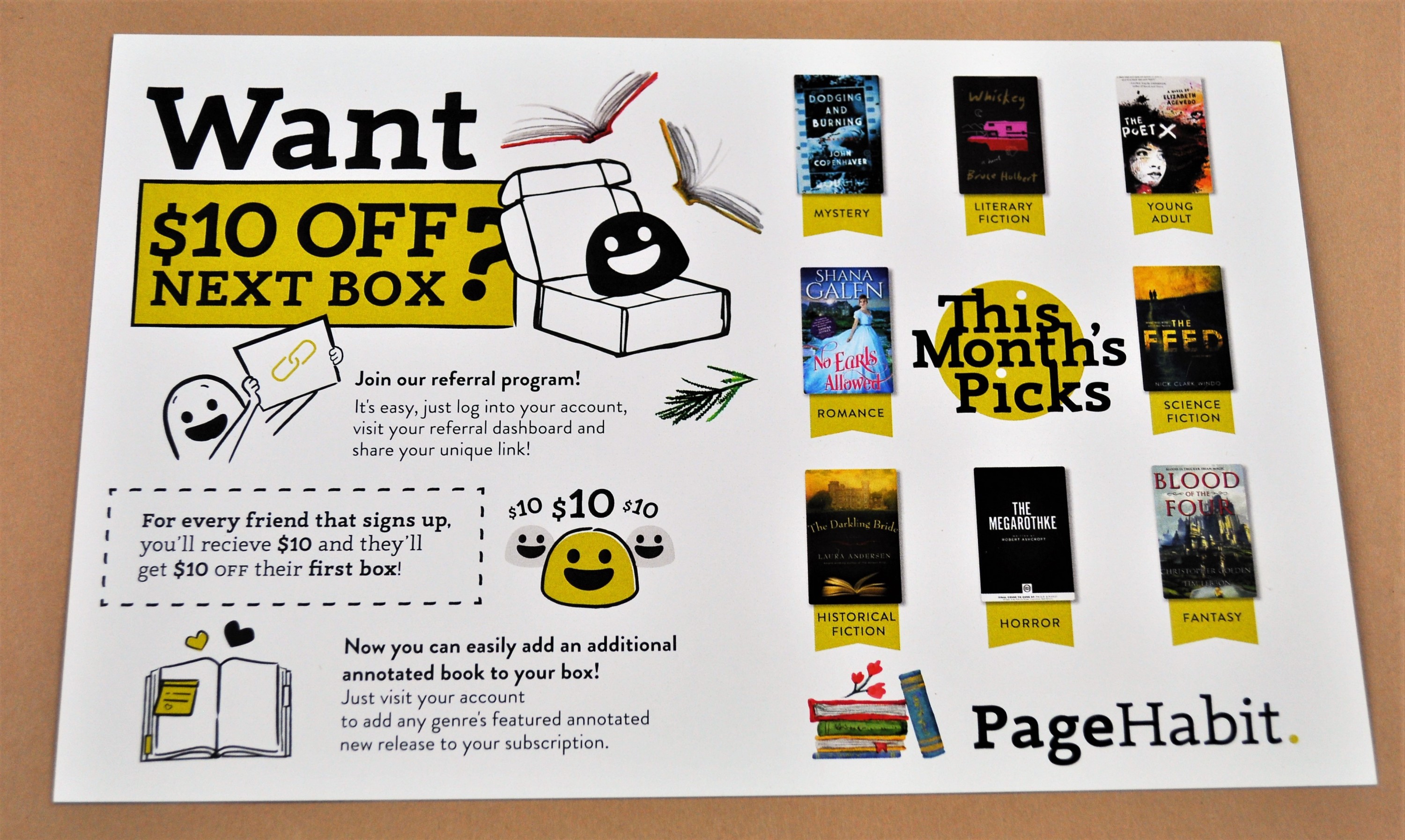 PageHabit Box; Bookbox; Subscription Box; Box Subscription; Book Box; Quarterly; Quarterly Page Habit; Page Habit; PageHabit Horror;