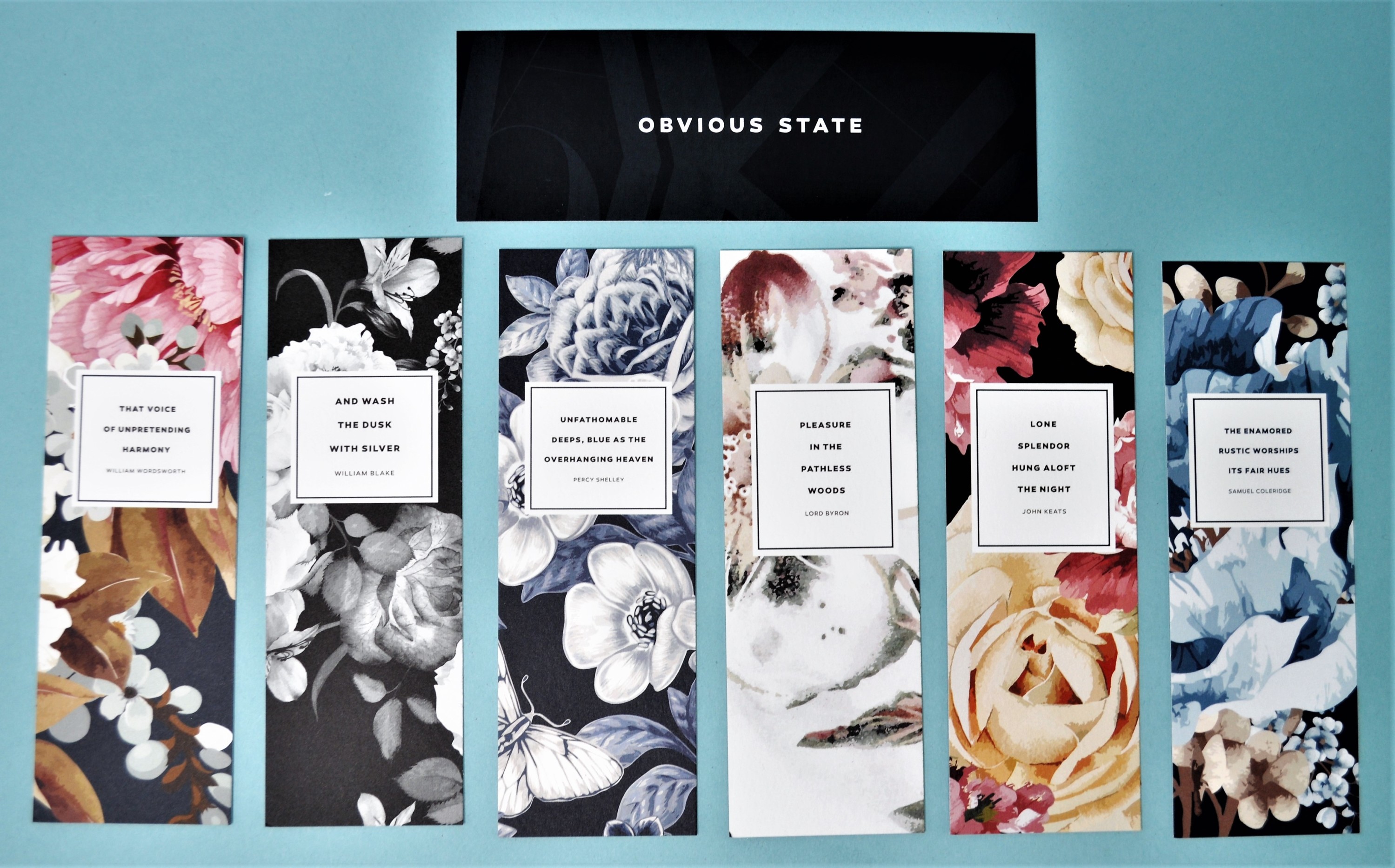 Obvious State; Obvious State Floral Bookmark Collection