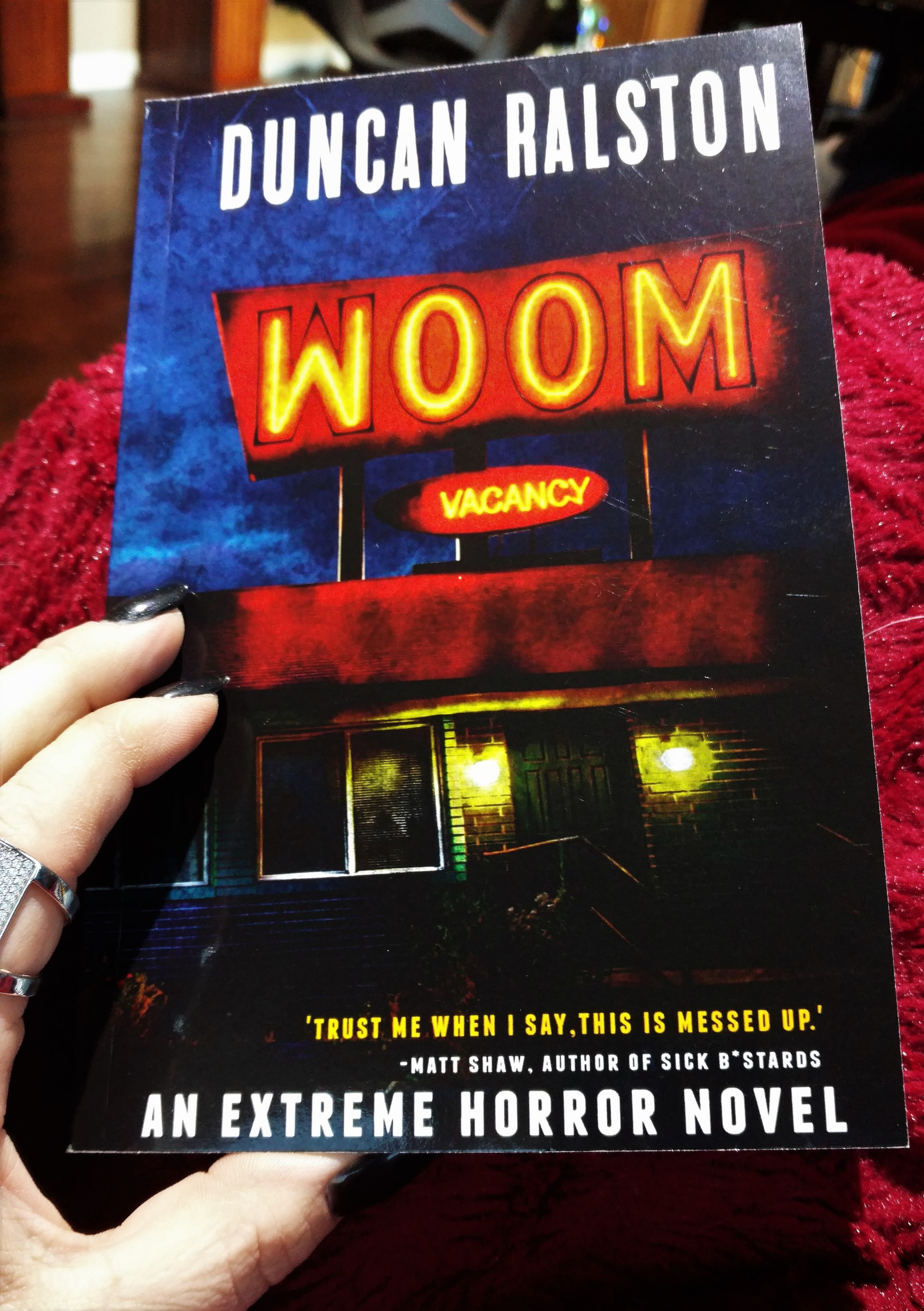 Woom; Duncan Ralston; Woom Book; Extreme Horror; Book Reviews