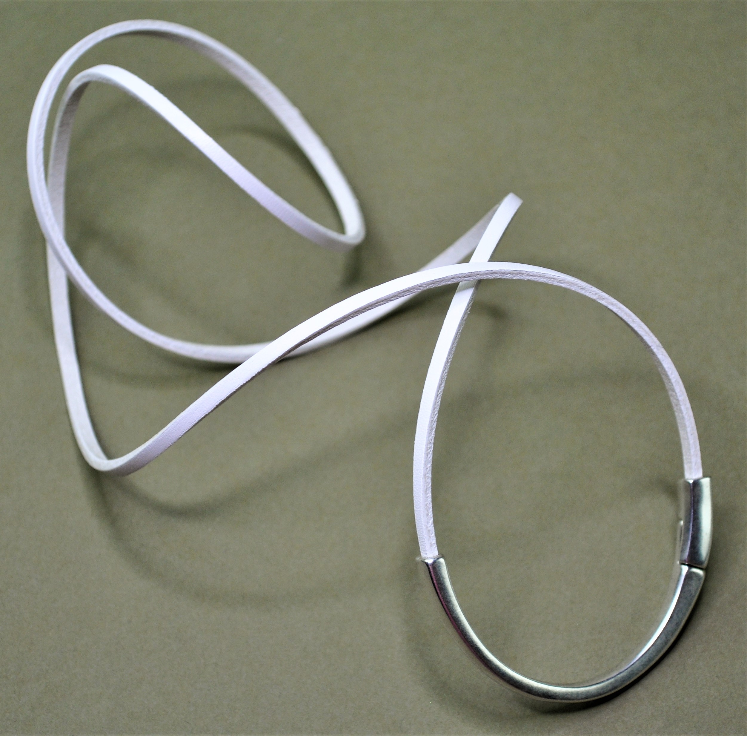 White Leather Wrap Bracelet