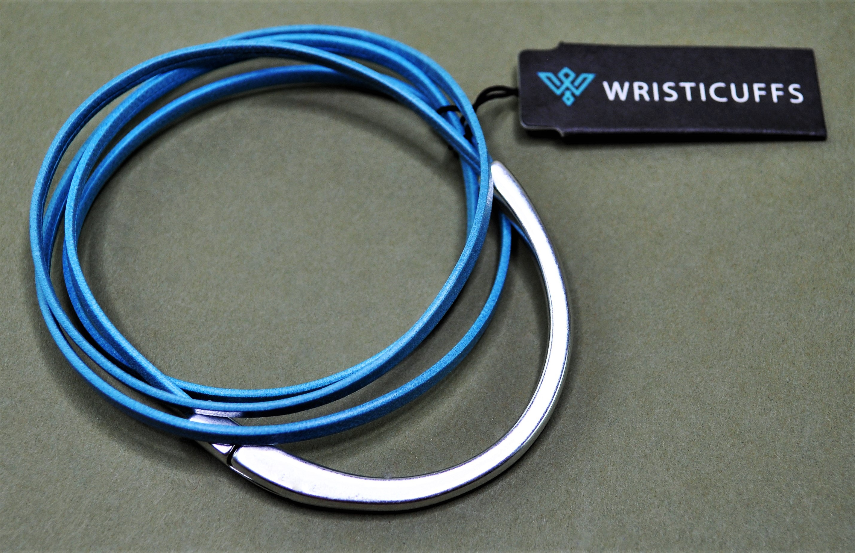 Turquoise Leather Wrap Bracelet Wristicuffs