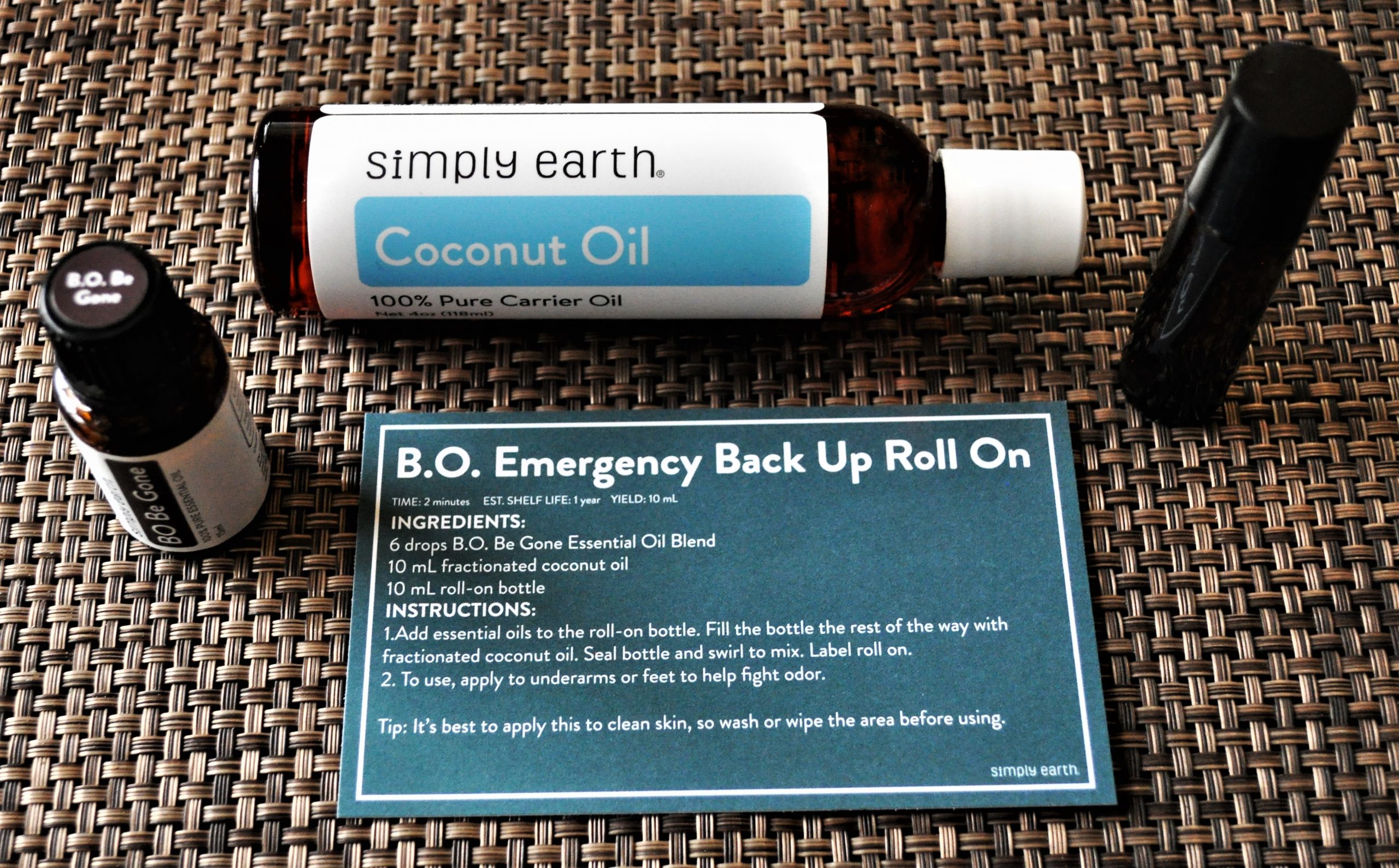 Simply Earth B.O. Emergency Back Up Roll On Prep