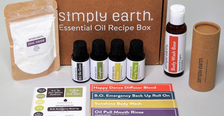 Simply Earth Box Contents January 2021