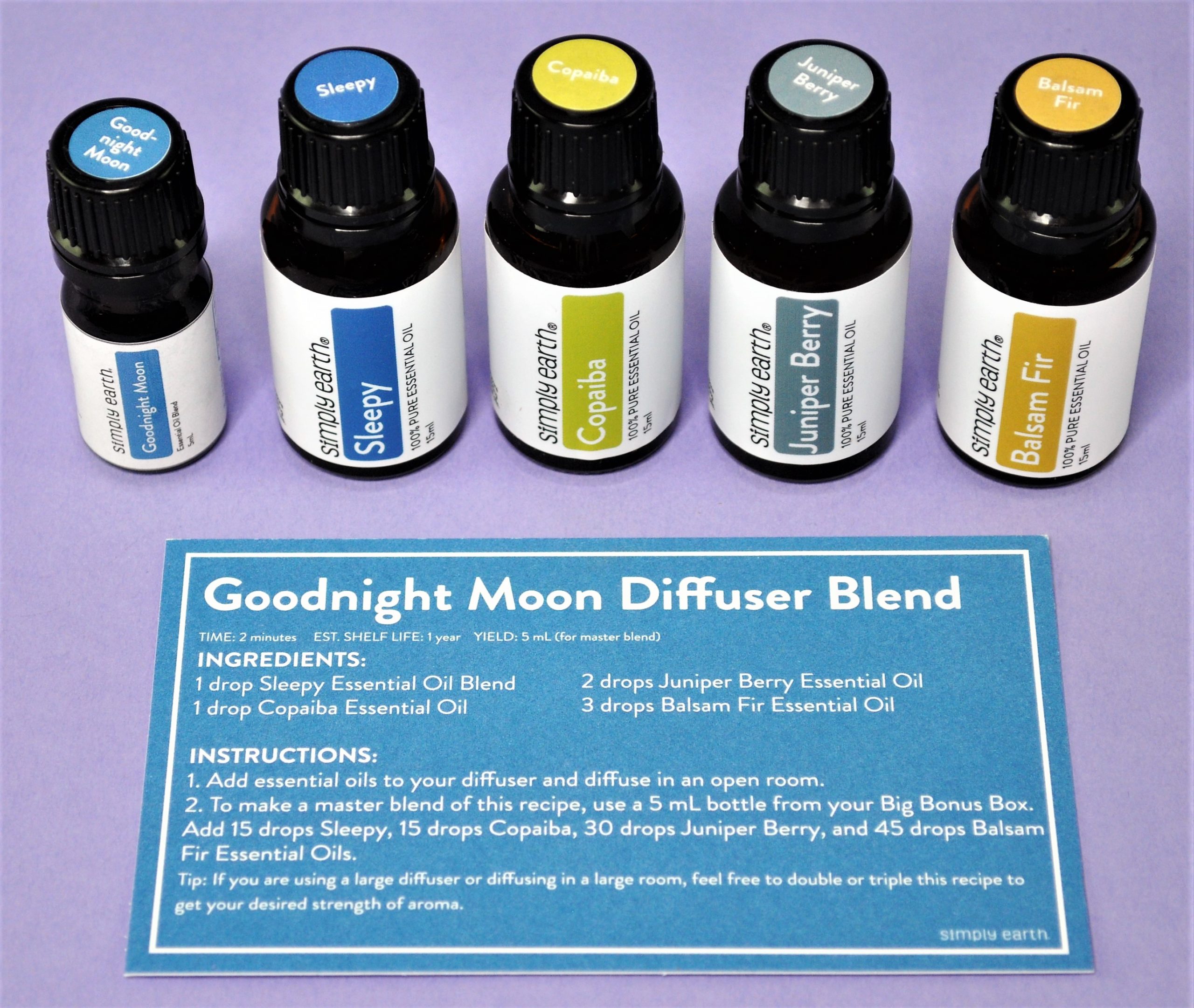 Goodnight Moon Diffuser Blend Prep