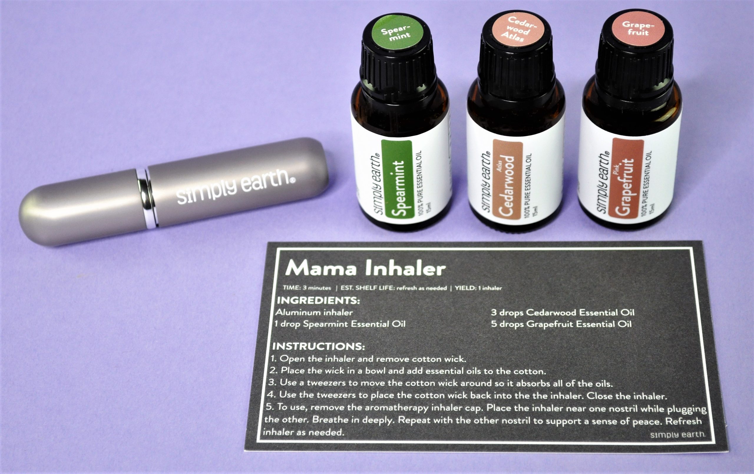 Mama Inhaler Recipe Prep