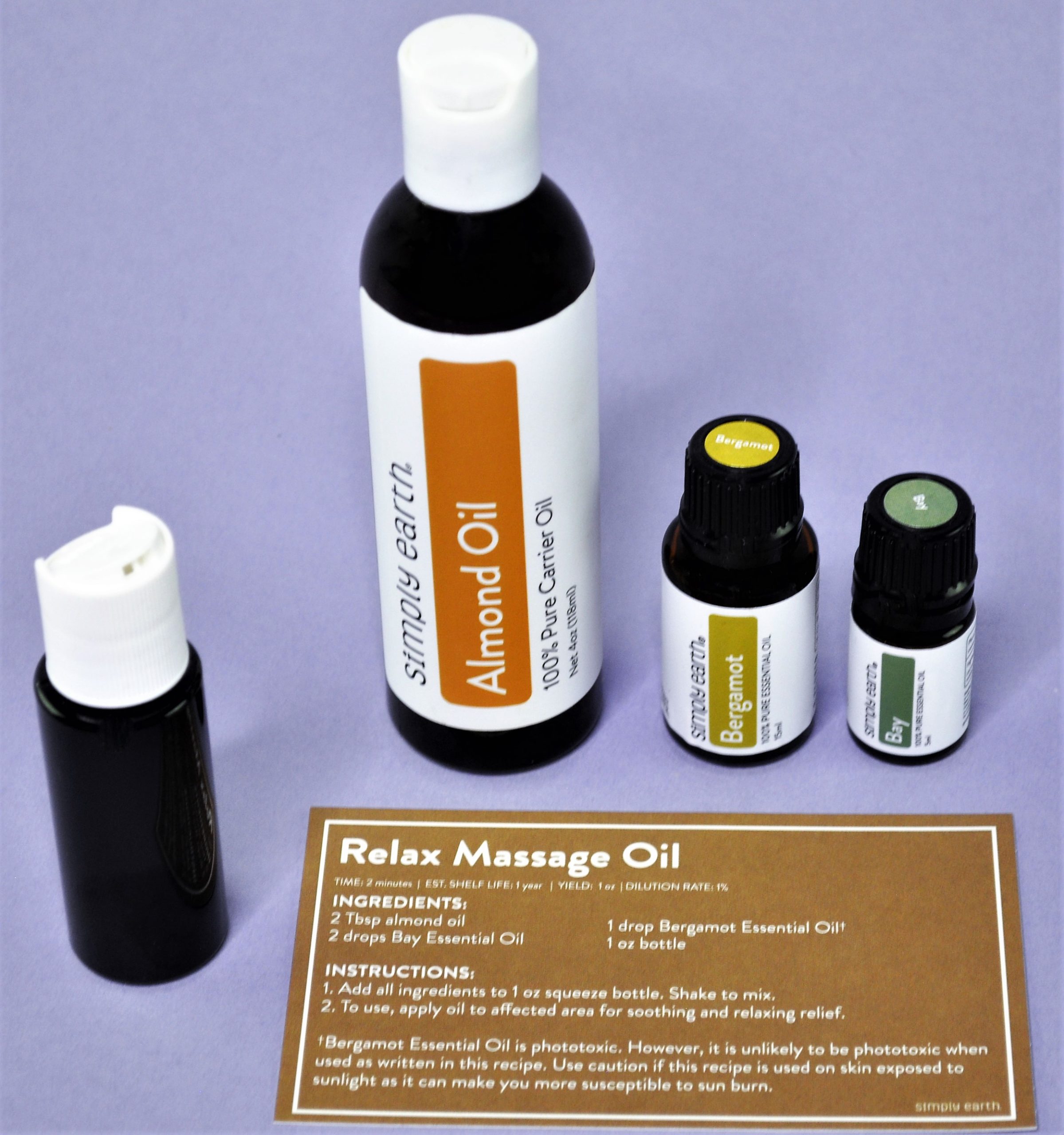 Relax Massage Oil Prep