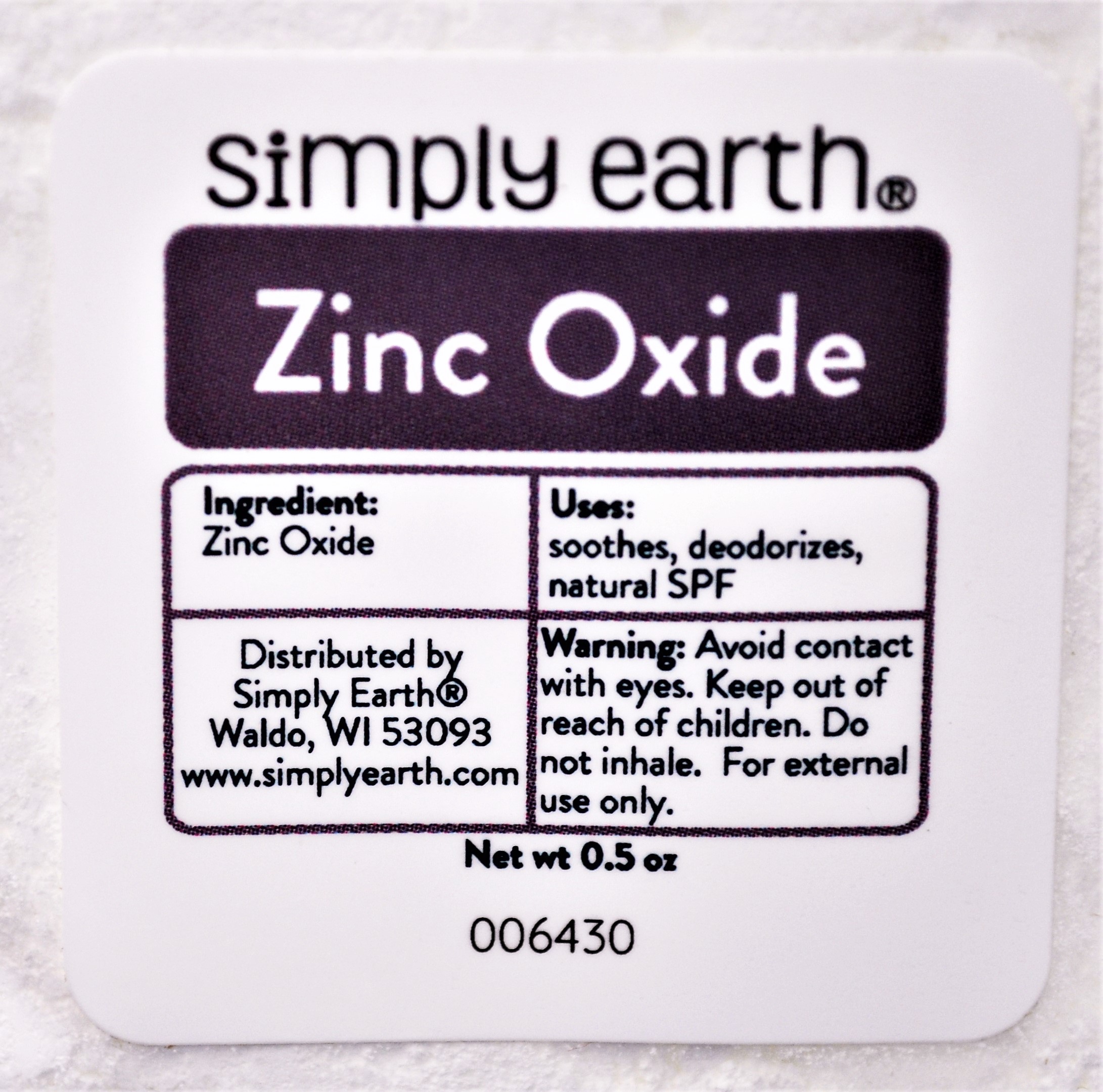 Simply Earth Zinc Oxide