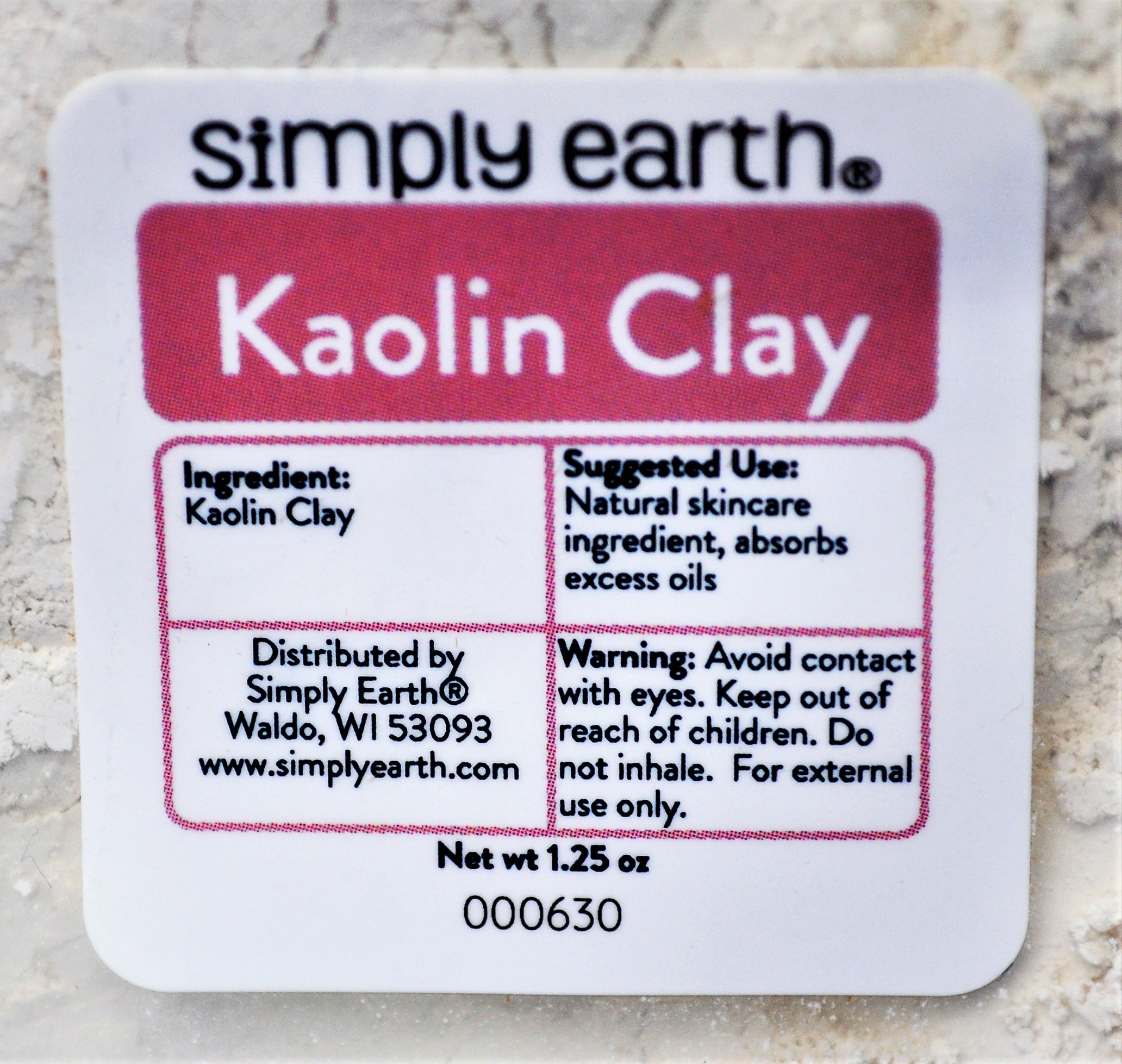 Simply Earth Kaolin Clay