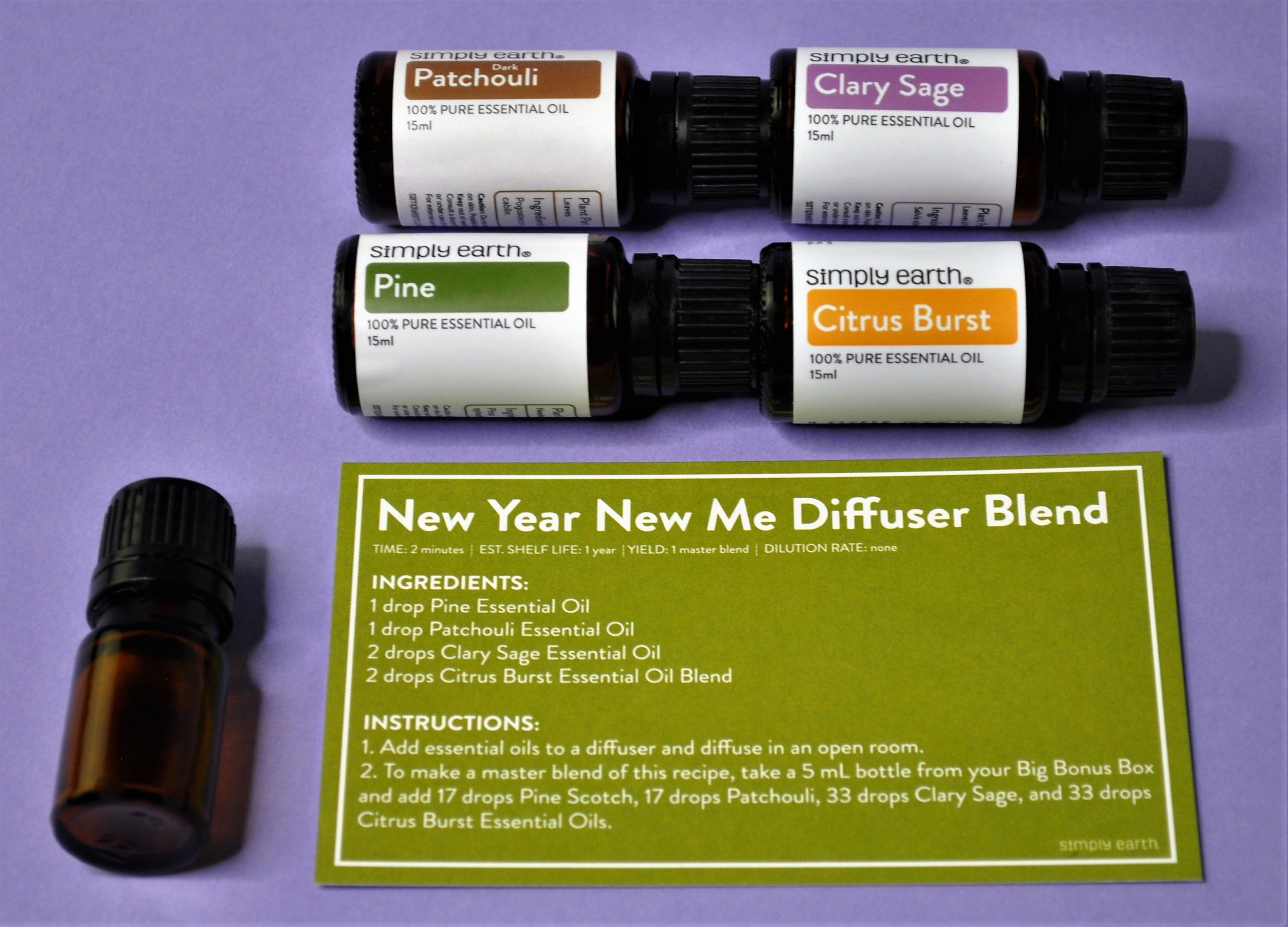 New Year New Me Diffuser Blend Prep